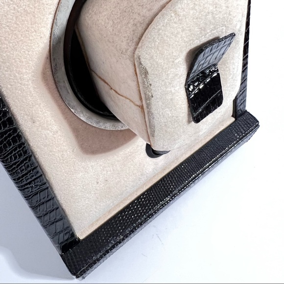 Renzo Romagnoli Black Crocco Leather Single Watch Wander Box RENZBO-045 - Picture 14 of 16